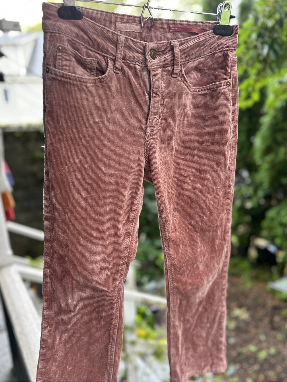 Pilcro Corduroys in Dusty Rose